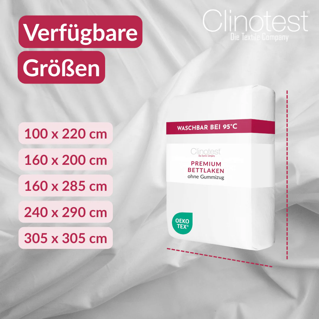 Clinotest glatte Bettlaken – Bild 3