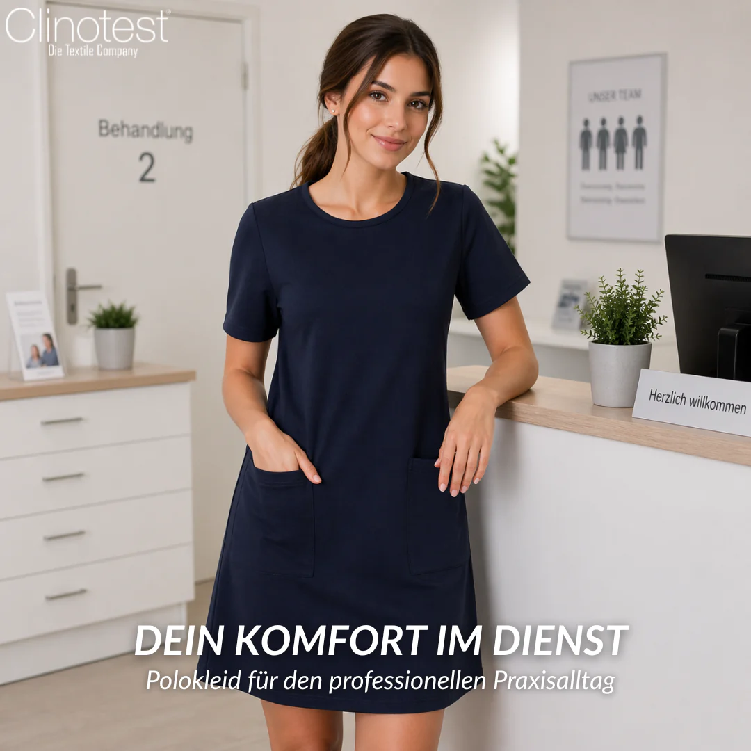 Clinotest Damen Premium Polo‑Kleid – Bild 3