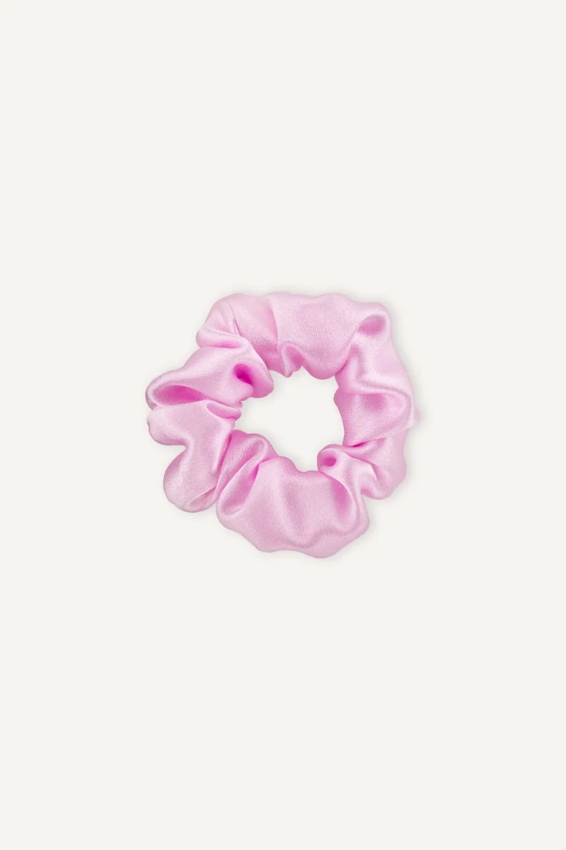 Mini Silk Scrunchie | Pink – Bild 2