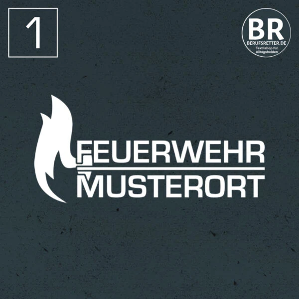 Sweatshirt | Feuerwehr Flammen mit Ortsnamen Rot – Bild 4