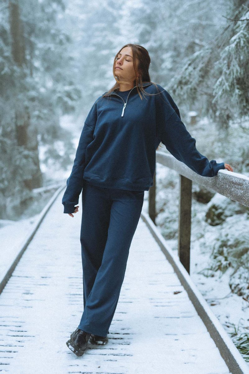 Straight Leg Hose | Navy – Bild 7