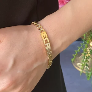 Personalisiertes Edelstahl Armband "Fatto a mano no.191"