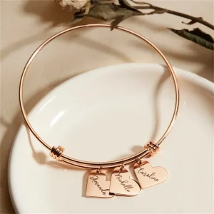 Personalisiertes Edelstahl Herzen Armband "Cuore Personalizzato no.194"
